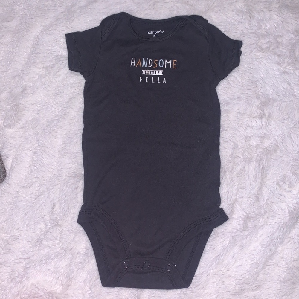 (3 for $10) Carter’s handsome little fella bodysuit